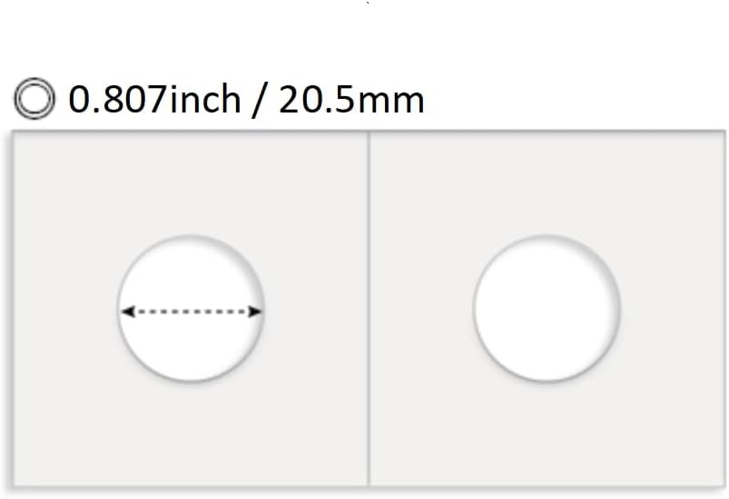 Boen Coin Flips 300Pcs 20.5mm/(0.8 Inch) Coin Flips for Penny Coin Holders for Colletors The Coin Collection Supplies Coin Cardboard Coin Flips for Coin Collection