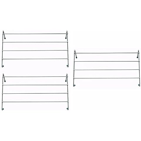 Homatz Radiator Airer 4 Bar Radiator Drying Rack Folding Arms |Indoor Dryer Rail for Clothes, Towel (4 Bar Radiator Arier - Pack of 3, White) Cover