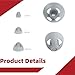 18pcs Pack Resound Open Hearing aid Domes,GN Resound Hearing aid Accessories,Resound Compatible Open Hearing Aid Domes Smokey Ear Tips Replacement (Open Trial Pack 18pcs)