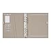 Filofax Domino Organizer, A5 Size, Grey - Smooth, Leather-Look Grain Effect, Contrast Stitching, Six Rings, Week-to-View Calendar Diary, Multilingual, 2025 (C022613-25)