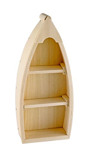 Fischerboot, aus Rohholz, Höhe ca. 26,5 cm