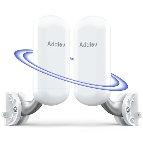 Adalov Wireless Bridge Point to Point Outdoor: 5.8GHz 3KM WiFi Bridge for Network Extension, PoE...