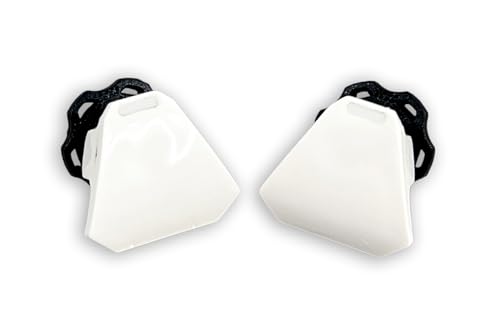 Green Gridiron Unbranded Visor Clips (Pair) (White)