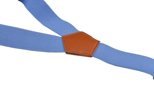 Image of Suspenders for Men Y Back Adjustable Elastic with Strong Clips 47 Inches