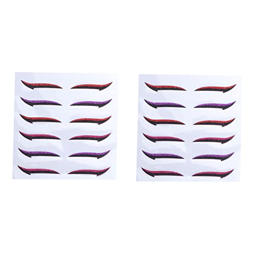 Healeved 12 pares adhesivos para doble párpado y delineador miniatura 1