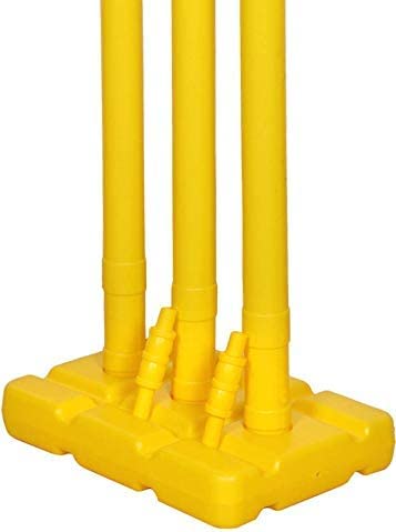 Bratla CBB Cricket Spring Return Stumps Wickets Metal Base Multi Surface Placement (Set of 2)