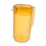 EPIGEIST Jarra de Plástico Resistente con Tapa y Capacidad de Jarra Fría para Jugos Té y Bebidas para Reuniones Familiares y Fiestas