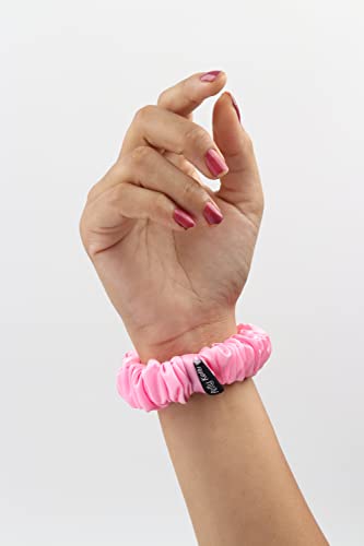Image of Premium Satin Scrunchies for Women | Hair Bands, Ponytail Holders & Rubber Bands | Skinny, Fluffy, No-Damage Hair Ties | Girls Hair Accessories | Small Size | Pack of 6