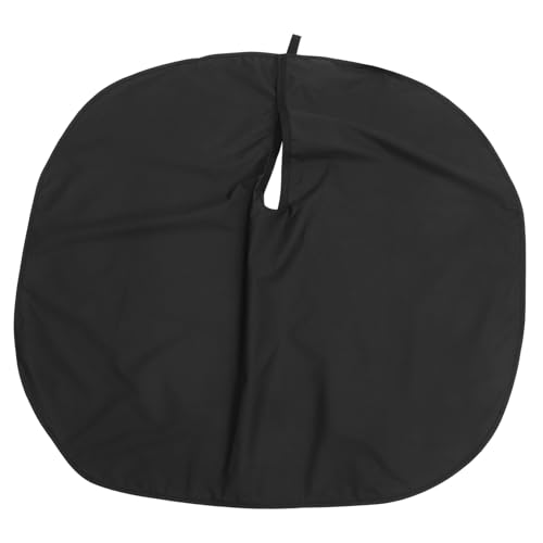 ノーブランド品 1個 ヘアカット用エプロン 染毛剤キット 黒サロンエプロン 傘の形のサロンヘアスタイリングケープ 理髪よだれかけ ヘアスタイリングシャンプーケープ ヘアカットエプロン Black