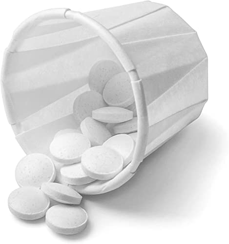 Vakly Small Disposable Paper Souffle Medicine Cups 1/2 Ounce [Pack of 1000] Cups for Medication Distribution, Pills, Tasting, Condiments, Food and Dessert Serving (1000)