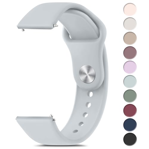 Image of Tobfit Straps for Amazfit Bip /Bip 3 /Bip 3 Pro /Bip /Bip U /Bip U Pro Watch Strap, 20mm Silicone Breathable Replacement Strap for Amazfit GTR 42mm / GTS 2 Mini /2 /2e /3 /4 /4 Mini