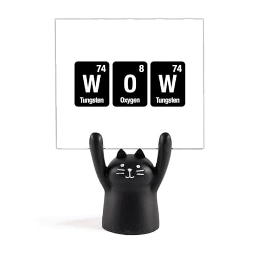 Support de mémo scientifique chat noir pour ne plus perdre vos notes de recherche