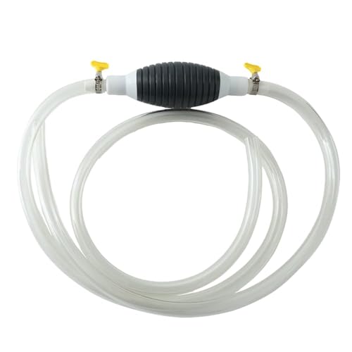 Manuelle Siphonpumpe, Benzinpumpe Handpumpe, Flüssigkeitssauger, Handpumpe Umfüllpumpe Benzinpumpe mit PVC Schlauch und Für Benzin, Diesel, Öl, Wasser, Aquarium (2M)