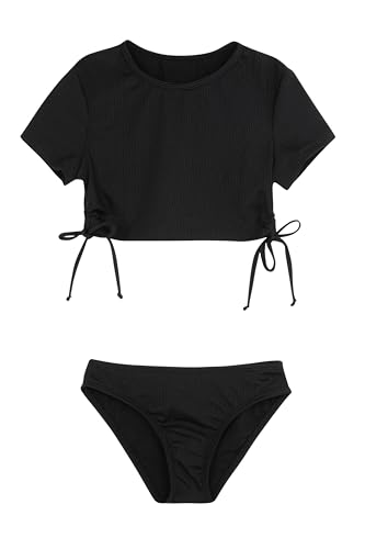 Image of Gottex Girls Kids Summer Cut Out Cross Strap One Piece Swimsuit Chlorine Fade Resistant and Built-in UPF 50+ UV Protection