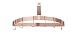 Cuisinart CRHC-22PCP Chef's Classic Half-Circle Wall-Mount Pot Rack, Polished Copper