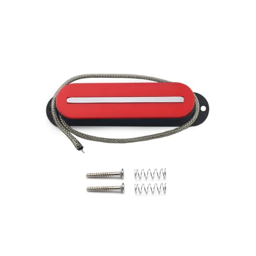 ROZILO Red 7.5K Hot Rail ST Single Coil Electric Guitar Pickup with Fiber Plate and Ceramic Magnet for Electric Guitar