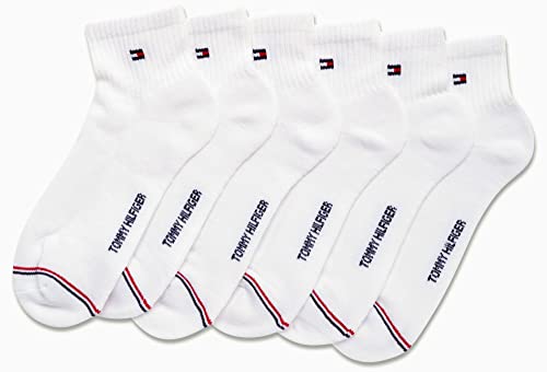 Tommy Hilfiger Men's Quarter Socks - 6 Pack Soft Stretch Cushioned Athletic Running Ankle Socks for Men (Sizes: 7-12)4