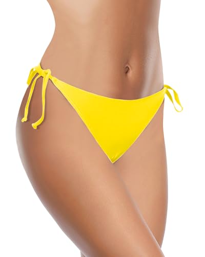 Image of Holipick Bikini Bottoms for Women String Bathing Suit Bottom with Moderate Coverage Low Waist Swim Bottom