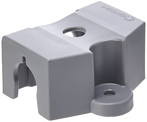Gardena Système de Micro-Drip-drip Système de tuyau de 13 mm (1/2 Pouce): support de tuyau pour montage sur tuyau sur la surface solide et la fixation de la buse de pulvérisation, 2 pièces (8380-20)