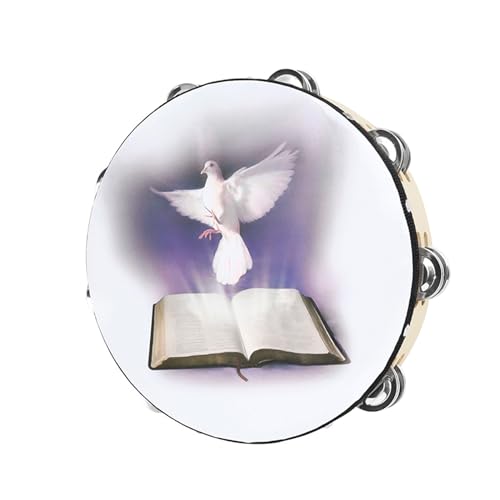 Bible Bells ドラム ハンドヘルド タンバリン フリースタイル ハンドベル ミュージカル パーカッション楽器 ファミリー パーティー 子供用
