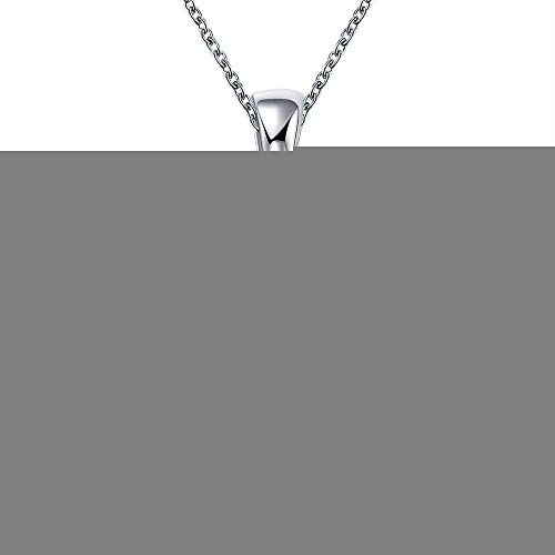 Collar de plata de corazón para parejas ideal en citas románticas de mujer