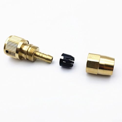 Honseadek Adaptateur de tuyau d'arrosage extensible – Connecteur rapide en laiton massif pour des réparations fiables de tuyau d'arrosage, antirouille et pour un...