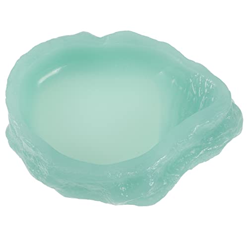 INOOMP ペットの餌やり 爬虫類の装飾 カメの水槽 摂食 フィーダ カメ用 蛇 備品 爬虫類用ヒート トカゲハンモック 水皿 うさぎ Light Green 樹脂