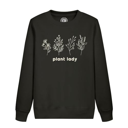 Sweatshirt enfant plant lady minimaliste en coton pour petit écolo