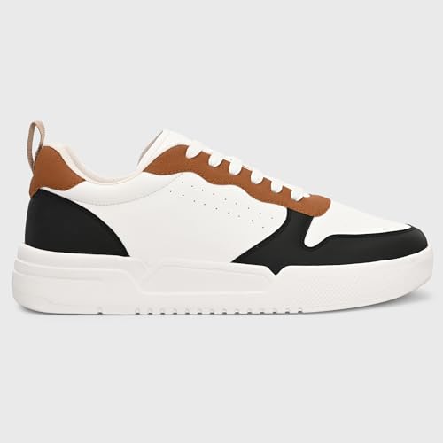 Image of Cruiser Men's Sneakers | Color Block Casual Shoes | Trendy Lace-Up Chunky Platform Trainer Shoes with Panel Design for Casual, College,Party,Outing,Travel, Streetwear & Daily & Everyday Wear(2662)