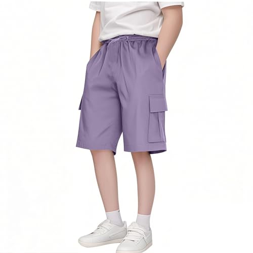 Boys Shorts Quick Dry Athletic Running Shorts Summer Lightweight Breathable Pants Casual Loose Short with Pocket for Teenager