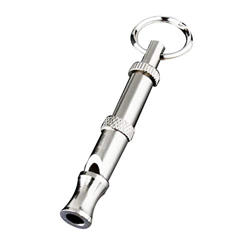 Apito ajustável para adestramento de cães com chaveiro para cães e animais de estimação e treinament