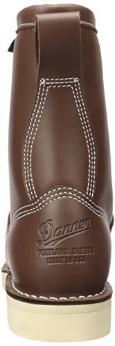 Danner Men's Power Foreman 8" Waterproof Work Boot, Brown - 8.5 D3