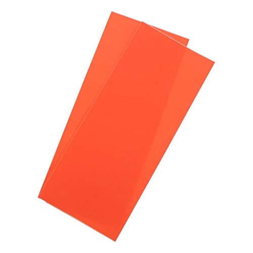 U/ D 2 Stück Segeltuch-Reparatur-Flicken-Set für Camping, Zelt, Vordach, Markise, Plane, wasserdicht, selbstklebend, Reparaturband (Orange)