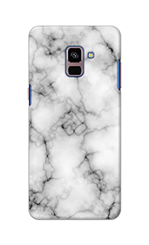 Image of Light White Marble Texture Natural Pattern Hard Back Case Cover for Samsung Galaxy A8 Plus (2018), A730F, A730F / DS Back Cover -(J5) VNS2230