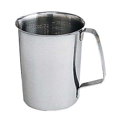 Cole-Parmer Stainless Steel Graduated Pouring Beaker, 64 oz/2000 mL