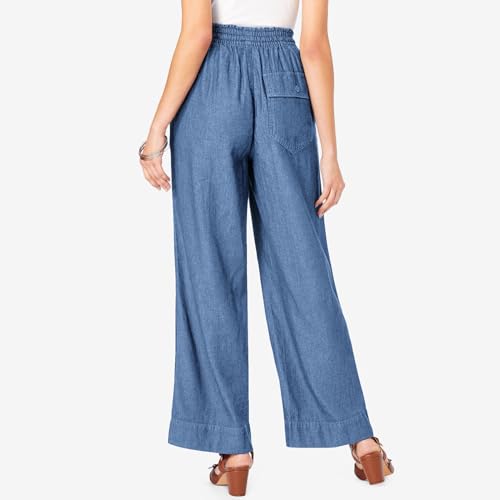 Wide Leg Jeans for Women High Waisted Flare Cropped Denim Pants High Waisted Straight Leg Stretchy Baggy Trousers4