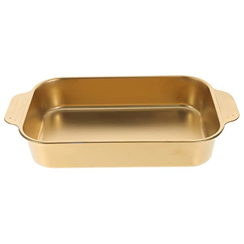 KONTONTY Party Tray for Food Storage Food Tray Wear-resistant Stainless Steel Plate