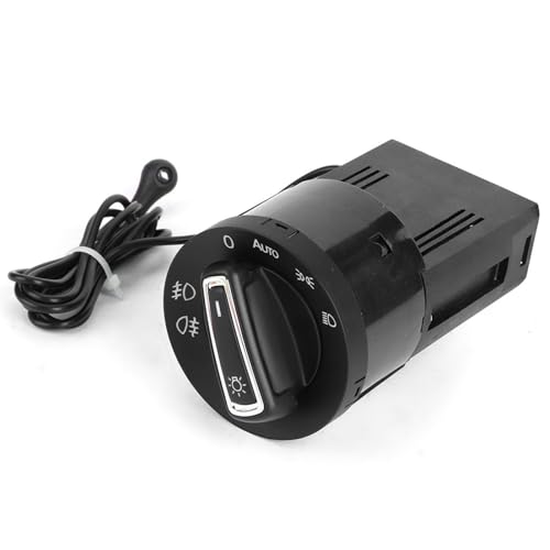 KIMISS Car Headlight Control Switch 1C0941531, 3BD941531, 3BD941531A 14pin Headlight Fog Lamp Main Light Integrated Switch ABS Plastic Headlamp Switch Light Sensor Module for MK4 B5