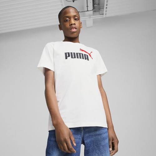 Image of Puma Boy Cotton Solid Regular Fit Tees