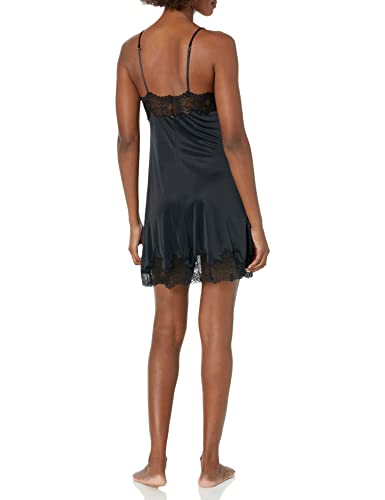 Natori Women's Enchant Solid Slinky Chemise with Lace2