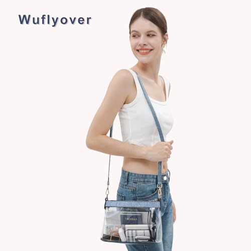 Image of Wuflyover Clear Bag for Stadium Events, Clear Purse for Women