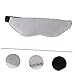 FRCOLOR Adjustable Grey Silk Eye Mask for Sleeping Portable Light Blocking Eye Shade for Travel Home Use Comfortable Sleep Rest Patch for All Head