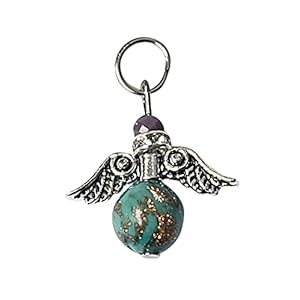 Engel hanger Murano-glas ca. 1 8×1 5cm turquoise