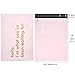 RUSPEPA Poly Mailer Shipping Bag with Self Sealing, Business Text Printed Design, 50 Packs 14.5 x 19 inches, Pink