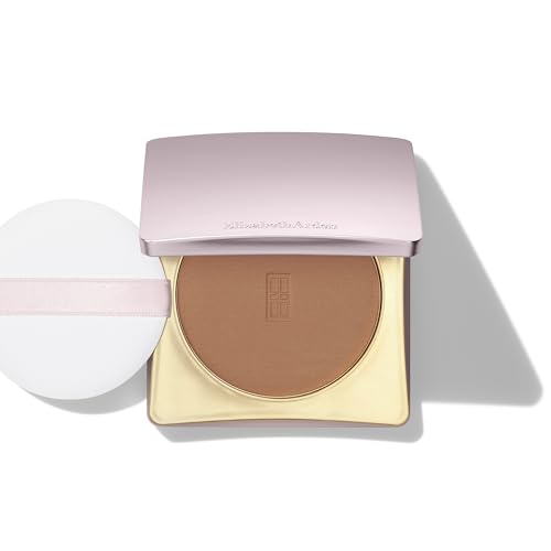 Image of Elizabeth Arden Flawless Finish Skincaring Pressed Powder Mattifying Makeup (9.9g) in Deep, complexion enhancing foundation, setting powder for face