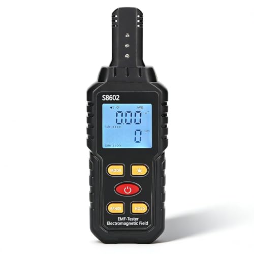 Detector EMF con Medidor Digital de Campo Electromagnético y Temperatura miniatura 1
