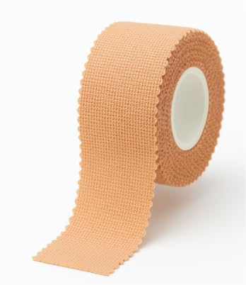 Curafit® Rigid Sports Tape Hand Tearable,using ZigZag Edges, Strong Adhesive, Muscle & Joint Support, Beige Sports Tape for Body-image-28
