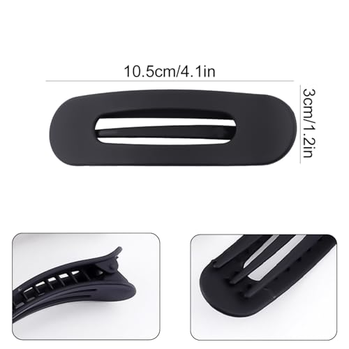 ANNA CREATIONS Korean Large Flat Matte Hair Claw Clips for Thick Hair Premium Strong Hold Long Thin Thick Hair Clips Fashion Big Hairclip Hair Accessories Clutches Women and Girls 5 Pcs (Duck Bill) - Image 2 thumbnail