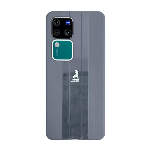 Image of AIBEX Sleek Back Cover Case Compatible for Vivo V30 5G / Vivo V30 Pro 5G with Camera Guard and Diamond Finish (Gray)