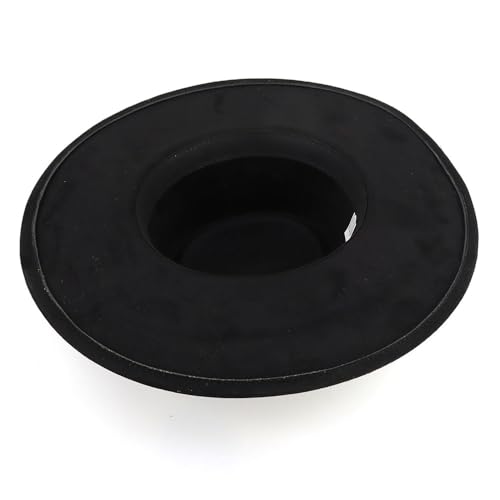 Image of LIDHAY Wide Brim Fedora Hat for Men Women Big Rancher Felt Hat Pork Pie Jazz Hat